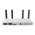 MikroTik Cloud Router 16-port with 8 PoE 150W 2SFP+ Wi-Fi 6 Switch CRS418-8P-8G-2S+5axQ2axQ-RM