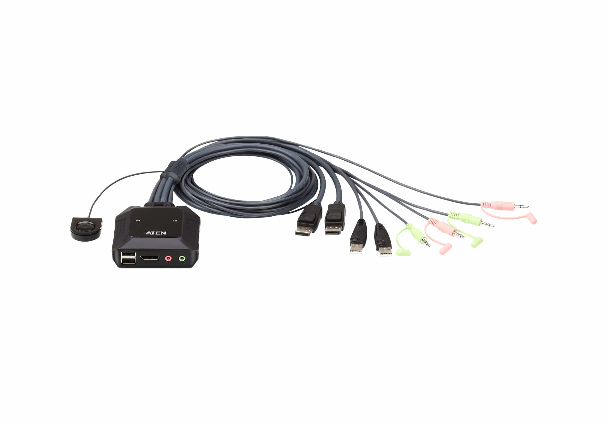 ATEN CS22DP KVM Switch Black