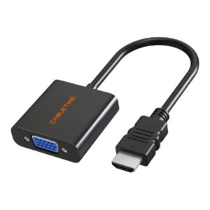 Cabletime CP52B HDMI Male to VGA Female Video Converter Adapter Black CT-AV582-HAVGAG-B0.2