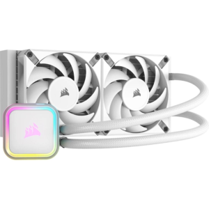 Corsair iCUE H100i RGB ELITE 240mm All-in-One CPU Liquid Cooler White CW-9060078-WW