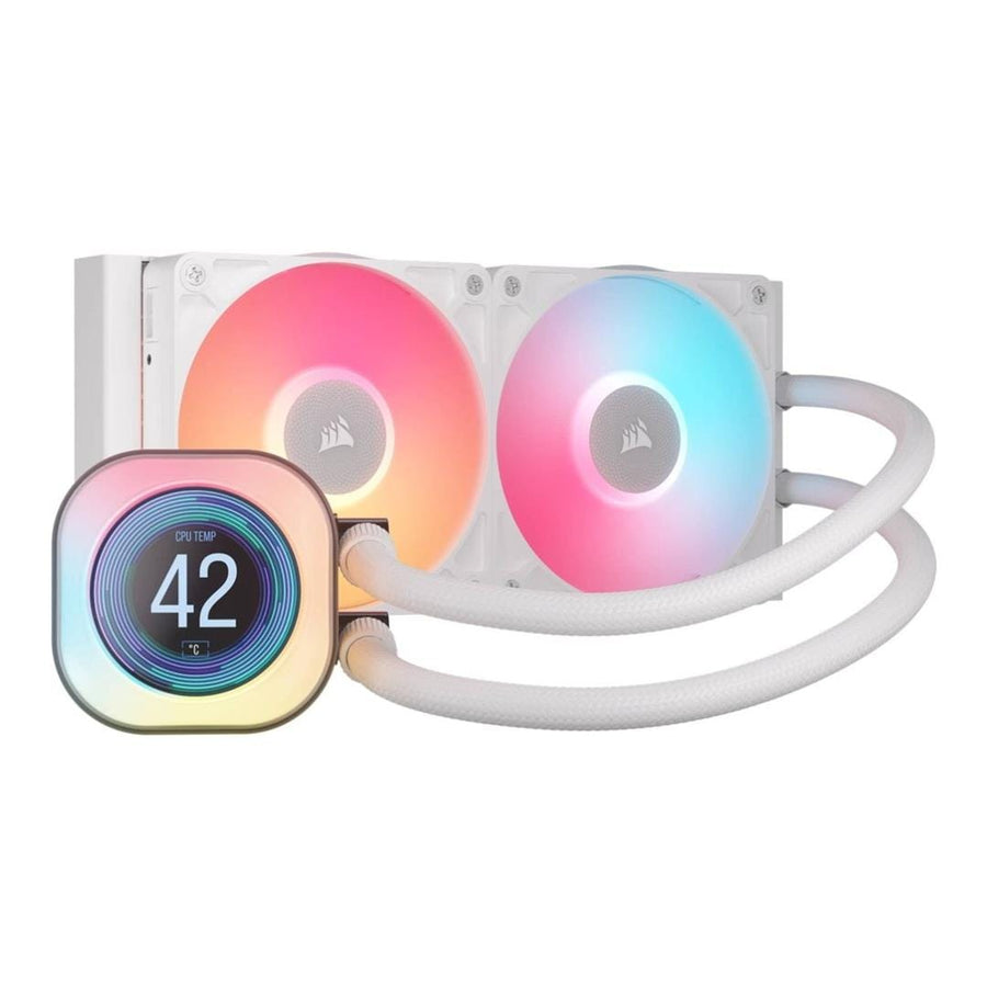 Corsair iCUE Link Titan 240 RX LCD 240mm Liquid CPU Cooler – White CW-9061025-WW