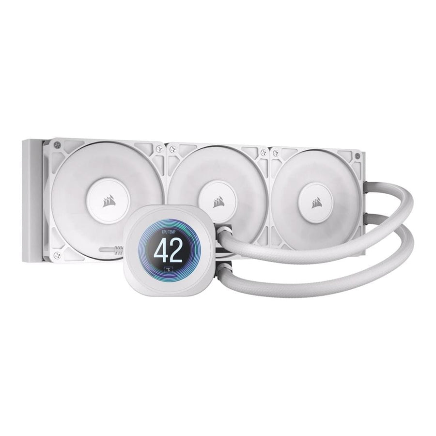 Corsair NAUTILUS 360 RS LCD AiO CPU Liquid Cooler – White CW-9061034-WW