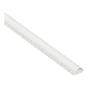 D-Line 20x10mm Half Moon Trunking 2m White D22010WSA