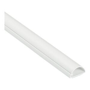 D-Line 30x15mm Half Moon Trunking 2m White D23015WSA