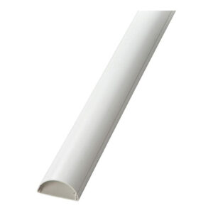 D-Line 50x25mm Half Moon Trunking 2m White D25025W