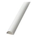 D-Line 50x25mm Half Moon Trunking 2m White D25025W