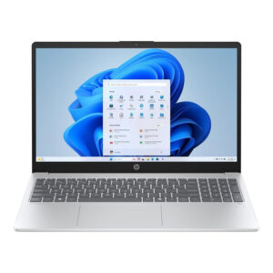 HP OmniBook 3 15-fn0008ni 15.6-inch FHD Next Gen AI Laptop - AMD Ryzen 5 330 512GB SSD 16GB RAM Win 11 Home Glacier Silver