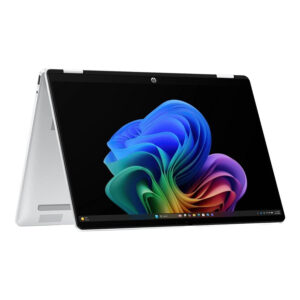 HP OmniBook 5 Flip 14-km0003ni 14-inch 2K Next Gen AI 2-in-1 Laptop – Intel Core Ultra 5 322 512GB SSD 16GB RAM Win 11 Home Glacier Silver