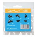 D-Line 20x10mm Trunking Clips Black DCLOAP2010B