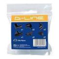 D-Line 30x15mm Trunking Clips Black DCLOAP3015B