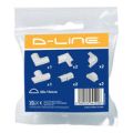 D-Line 30x15mm Trunking Clips White DCLOAP3015W