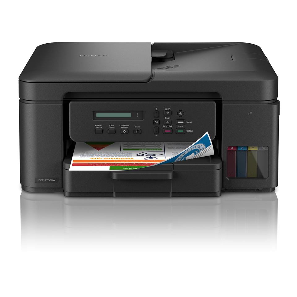 Brother DCP-T730DW 3-in-1 Ink Tank Printer with wireless networking capabilities/ duplex printing (3YR / 50 000 Page Carry In Warranty)