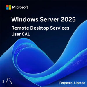 Windows Server 2025 Remote Desktop Services 1 User CAL – Perpetual License