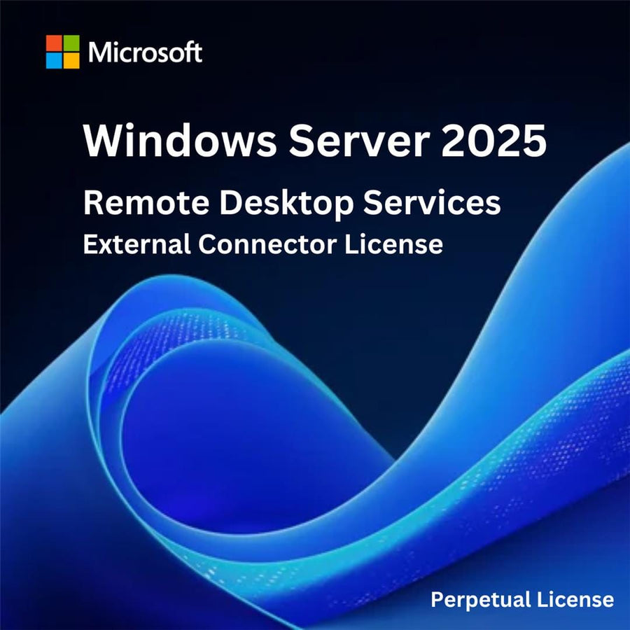 Windows Server 2025 Remote Desktop Services External Connector License – Perpetual License