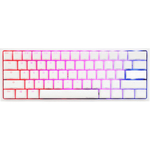 Ducky One 2 Pro Mini 60 Cherry MX Black Linear Mechanical Wired Gaming Keyboard – White DKON2061ST-AUSPDWWT2