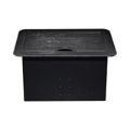 LinkQnet Multi-Port Sunken Desktop Cubby Black DMS-668-BL