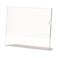 Parrot Acrylic Menu Holder Single Sided A4 Landscape 5-pack