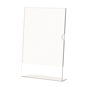Parrot Acrylic Menu Holder Single Sided A4 Portrait 5-pack