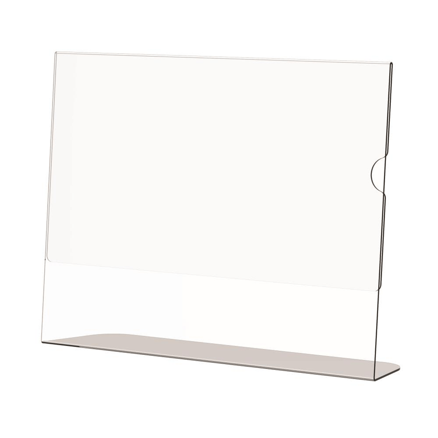 Parrot Acrylic Menu Holder Single Sided A5 Landscape 5-pack