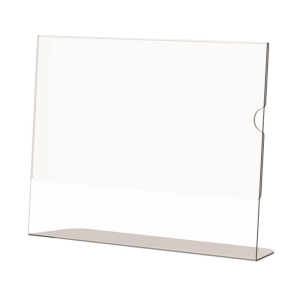 Parrot Acrylic Menu Holder Single Sided A6 Landscape 5-pack
