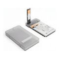 Maiwo K2578P2 2-in-1 USB-C to M.2 NVMe and 2.5" SSD Enclosure DS-SATA-HDD-SSD-MVME