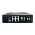 DuxNet 4-port GbE PoE+ Unmanaged Industrial Switch with 2x SFP Ports DUX104GP-2F-IS