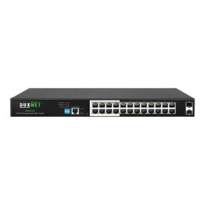 DuxNet 26-Port Gigabit L2 Cloud Managed PoE+ Switch DUX2524P-C