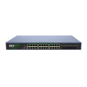 DuxNet 24-port GbE PoE+ L3 Managed Switch with 4x SFP+ Ports DUX3528PX
