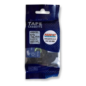 Parrot E1000pro Label Tape – Black on White E1000PRO-BW