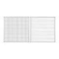 Parrot Educational Board Magnetic Whiteboard 1220x1210mm Squares and Lines Swing Leaf Option B ED4352