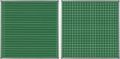 Parrot Non-Magnetic Educational Chalkboard 1220x1210mm Squares and Lines Swing Leaf Option B ED6352