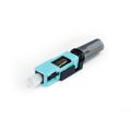 EasyFiber Field-Assembly SC Simplex Multimode OM3 / OM4 Fiber Connector Aqua EF-CON-MM-SC