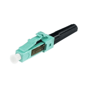EasyFiber Field-Assembly LC Simplex Multimode 50/125 OM3 / OM4 Fiber Connector Aqua EF-CONMM-LCZ