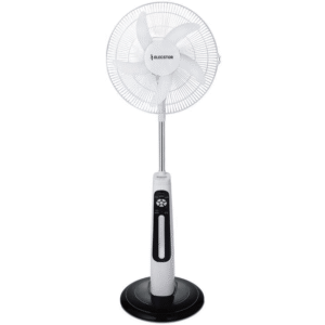 Elecstor 18-inch Rechargeable Pedestal Fan – White ELE-300A-18