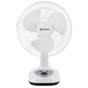 Elecstor 12-inch Rechargeable Desk Fan – White ELE-S012