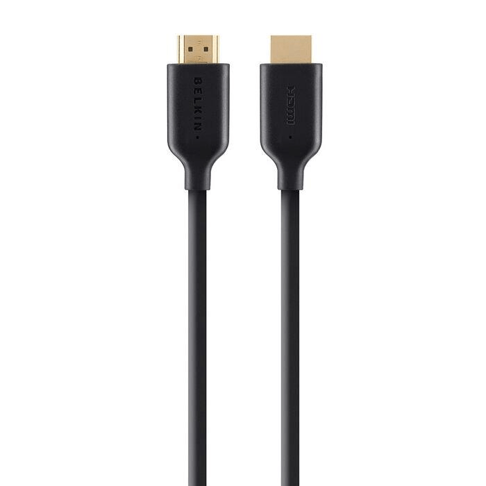 Belkin 1m Gold Plated High Speed HDMI Cable with Ethernet 4K – Black F3Y021BT1M