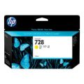 HP 728 DesignJet Yellow Standard Yield Ink Cartridge Original F9J65A Single-pack