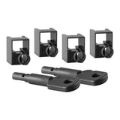 LinkQnet 4-piece Cable Lock Black FA-5092 81350920033