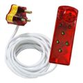 Ellies 5m 4-way High Surge Extension Lead White FBWPX4/5(V1)