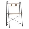 Everfurn Vesa Office Desk Oak and Black FD-OD-01-BLK