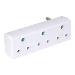 Ellies 3-Way 3-Pin Adaptor White FEA3X16