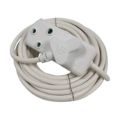 Ellies 2-way Heavy Duty Extension Cord 10m White FEHBW2X/10W