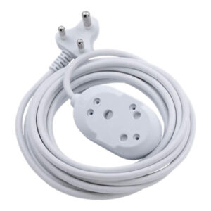 Ellies 3m Back to Back Heavy Duty Extension Lead White FEHBW2X/3WJ