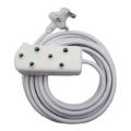 Ellies 5m Side-by-Side Light Duty Extension Lead White FELBW2X/5W