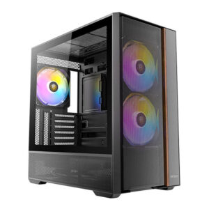 Antec FLUX Rear ARGB ATX Mid Tower Black Gaming PC Case