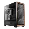 Antec Flux Wood Mid Tower ATX Gaming PC Case Black