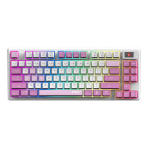 MSI Forge GK600 TKL Mechanical Wireless Gaming Keyboard – Violet