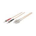 Premium Line Rugged Duplex ST/SC OM3 Fibre Cable 50m FPD50-SCST-50R-OM3