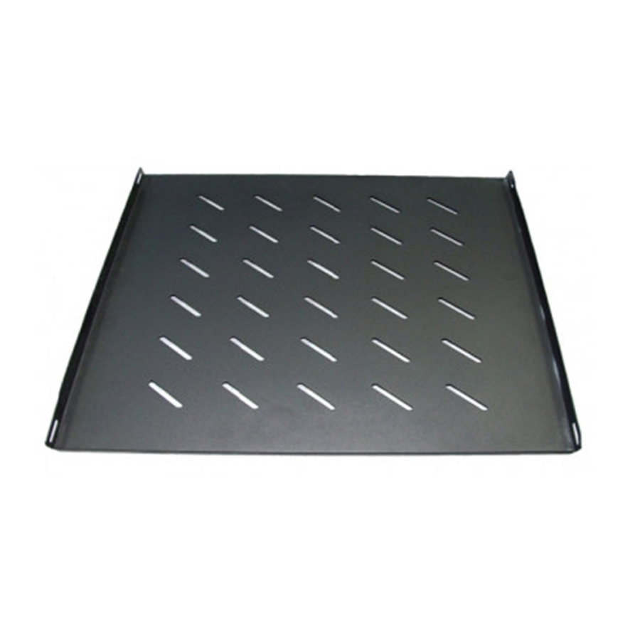 Acconet Fixed Shelf For 1000mm Deep 18, 27, 42U Racks, 700mm Deep, 1U, Black