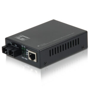LevelOne FVT-2201 RJ45 to SC Fast Ethernet Single-Mode Media Converter 540676